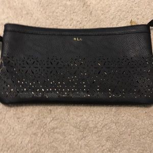 Black wristlet purse